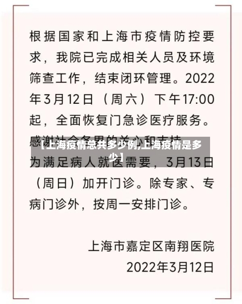 【上海疫情总共多少例,上海疫情是多少】-第3张图片