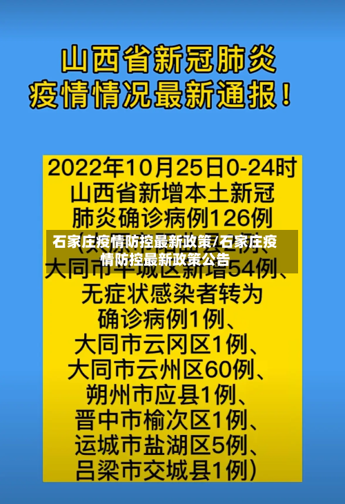 石家庄疫情防控最新政策/石家庄疫情防控最新政策公告-第1张图片