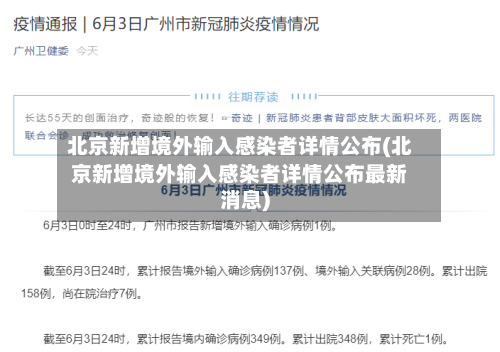 北京新增境外输入感染者详情公布(北京新增境外输入感染者详情公布最新消息)-第1张图片