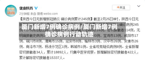 厦门新增7例确诊病例/厦门新增7例确诊病例行动轨迹-第3张图片