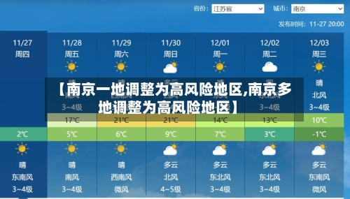 【南京一地调整为高风险地区,南京多地调整为高风险地区】-第1张图片
