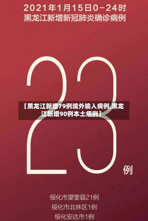 【黑龙江新增79例境外输入病例,黑龙江新增90例本土病例】-第1张图片