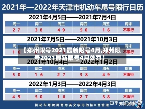 【郑州限号2021最新限号4月,郑州限号2021最新限号4月处罚】-第2张图片