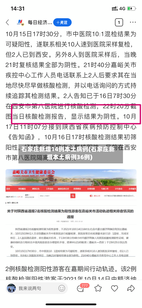 石家庄新增14例本土病例(石家庄新增本土病例36例)-第1张图片