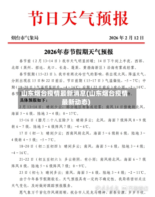 山东烟台疫情最新消息(山东烟台疫情最新动态)-第1张图片