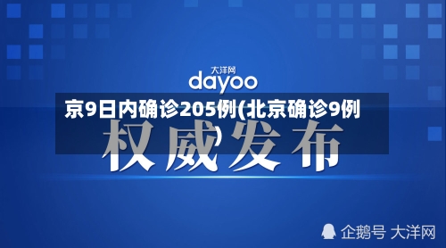 京9日内确诊205例(北京确诊9例)-第1张图片