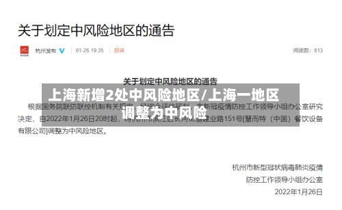 上海新增2处中风险地区/上海一地区调整为中风险-第1张图片