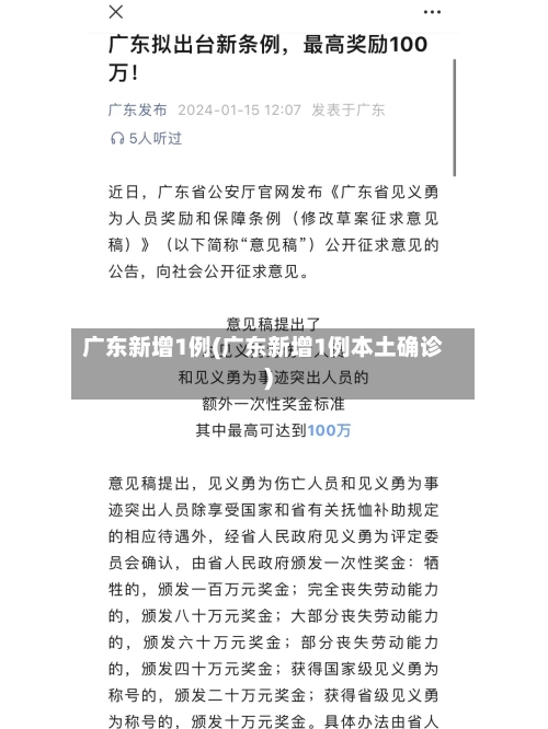 广东新增1例(广东新增1例本土确诊)-第1张图片